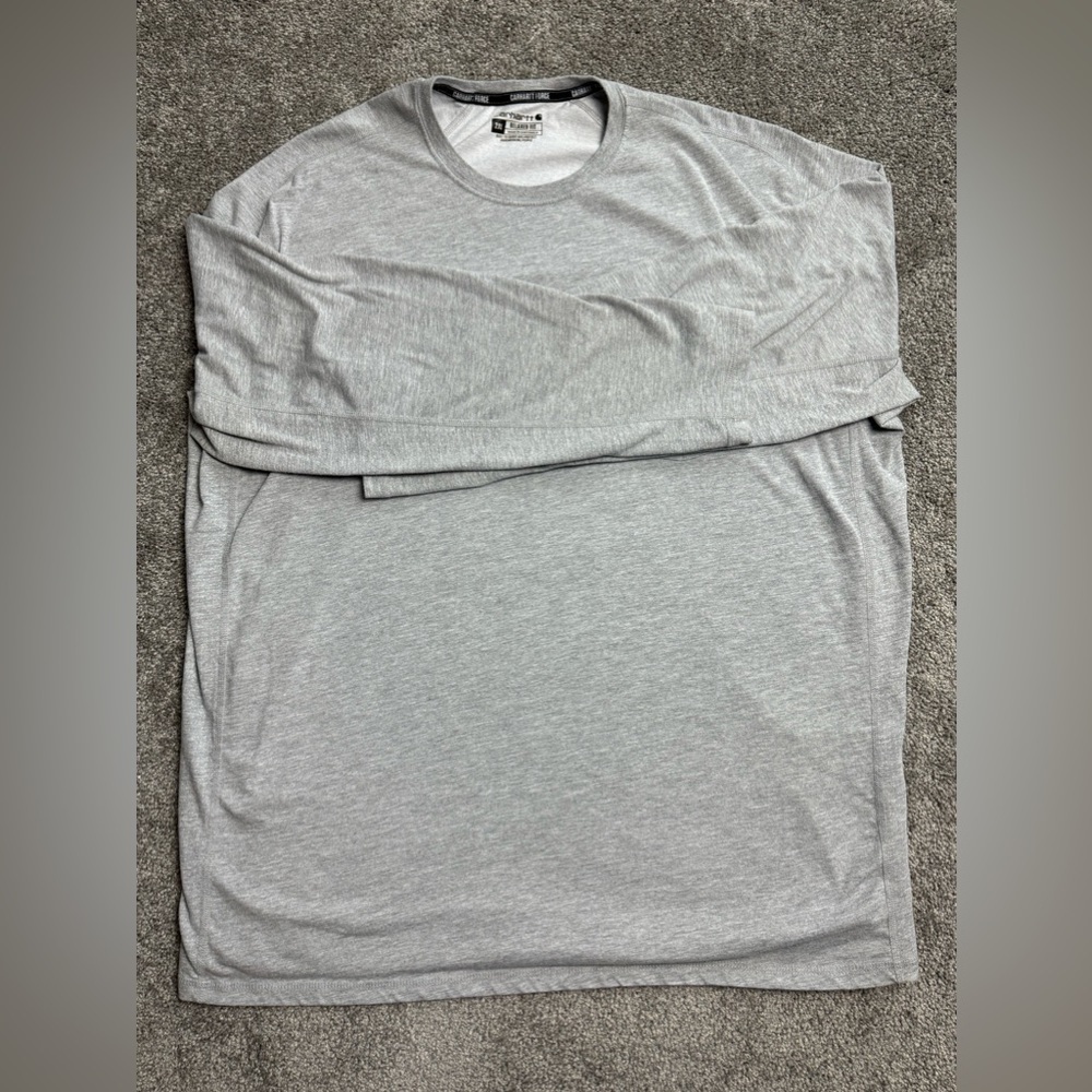 Carhartt Men’s 2XL Relaxed Fit Gray Long Sleeve
